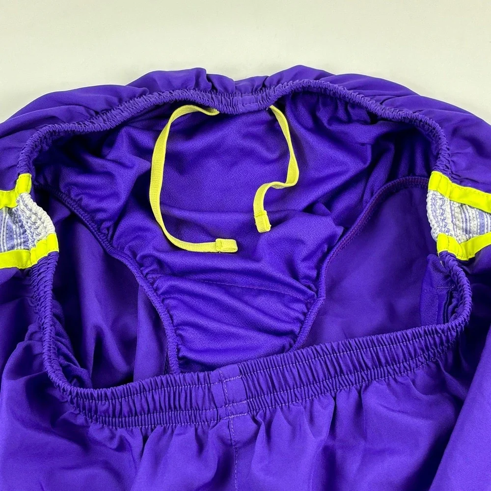 Nike Women Dri Fit Running‎ Shorts Lined Medium Purple Athletic Gym Jogging